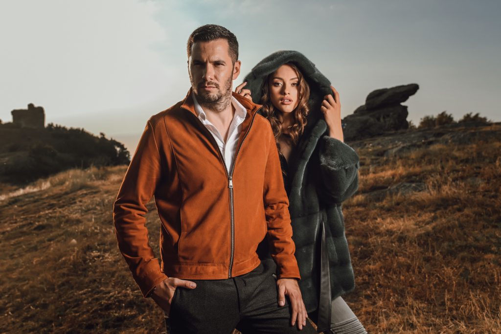 Elegant display of premium fur coats and fur vests inside our Mamaia boutique.