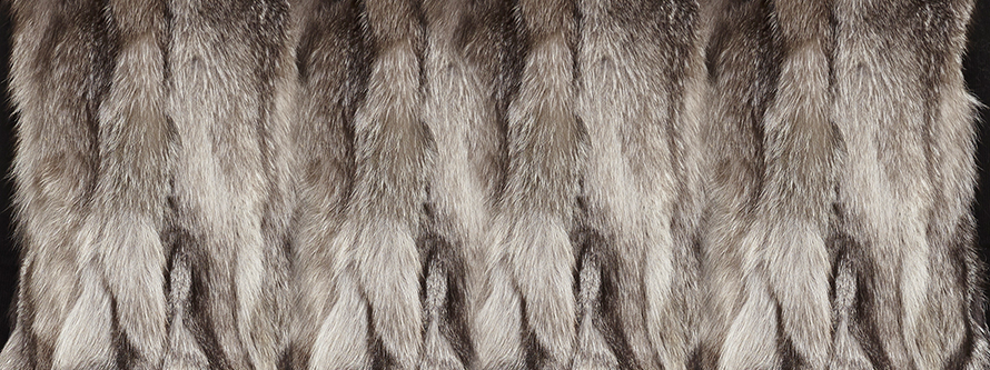 natural fox fur vest material for the production