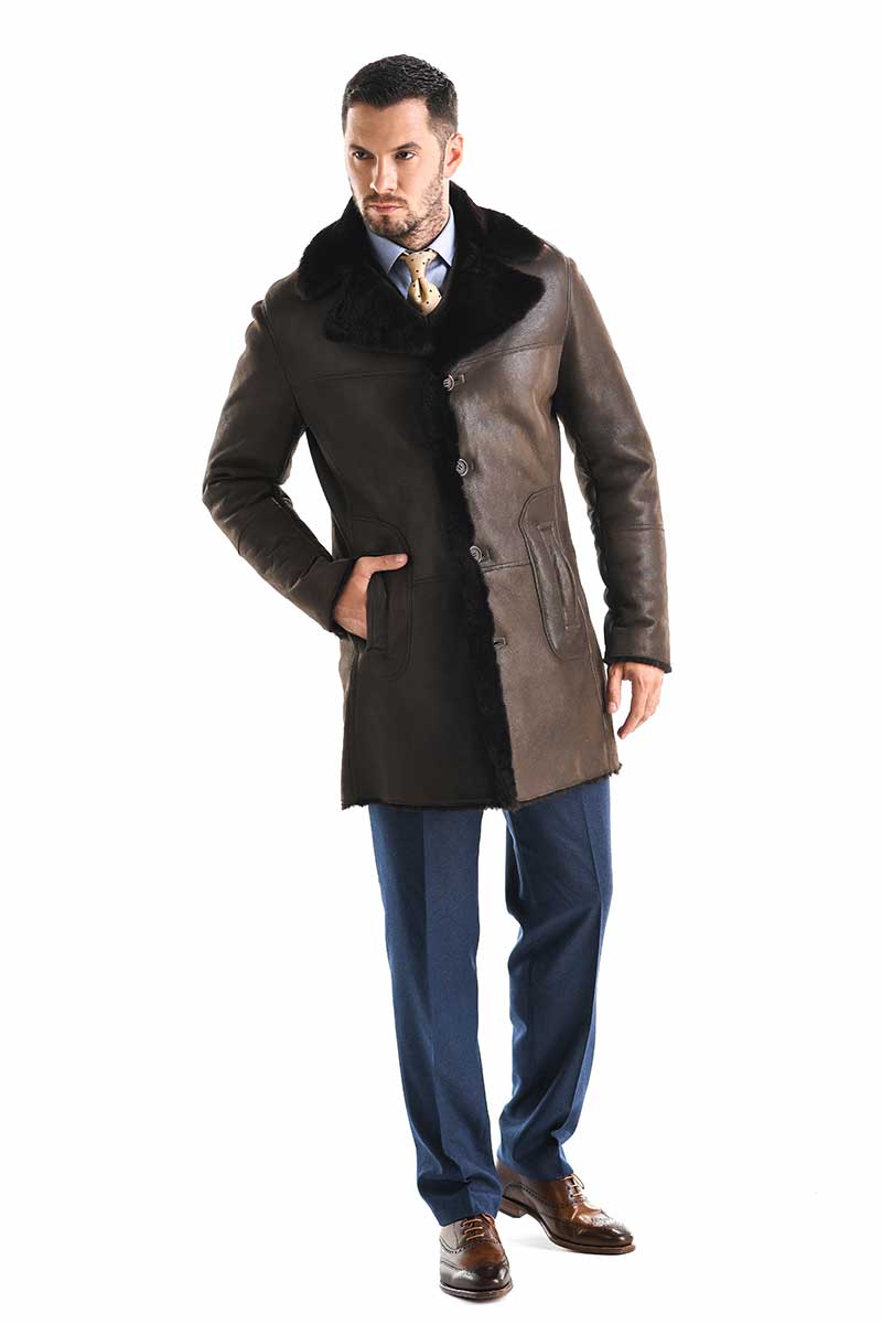 Fur coat 354 brown 1
