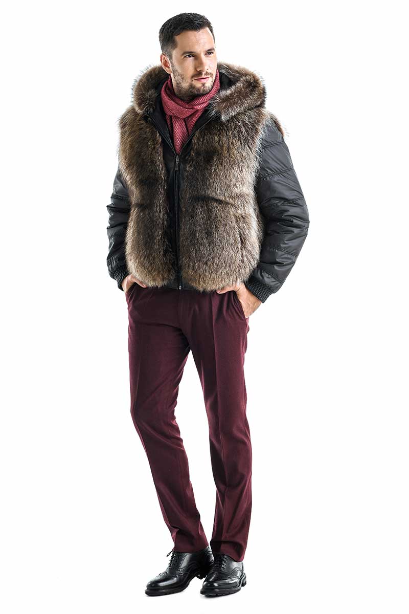 Fur coat 356 black 1