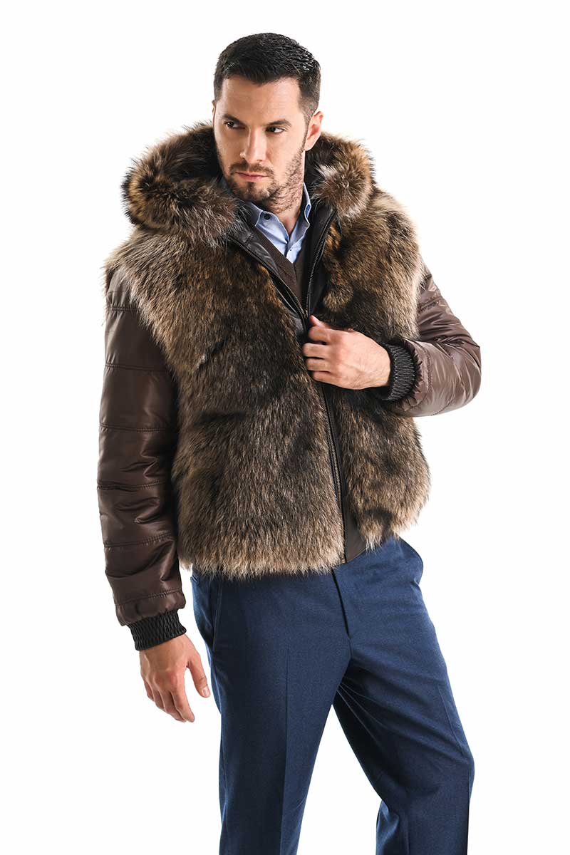 Fur coat 356 brown 1