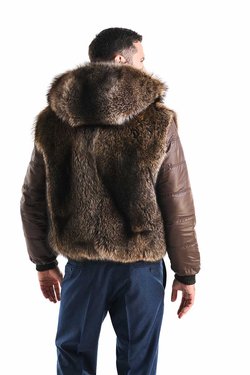 Fur coat 356 brown 2