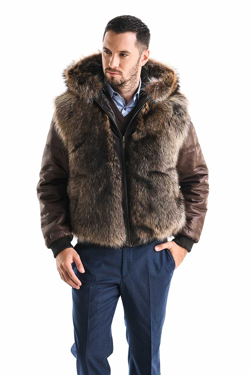 Fur coat 356 brown 3