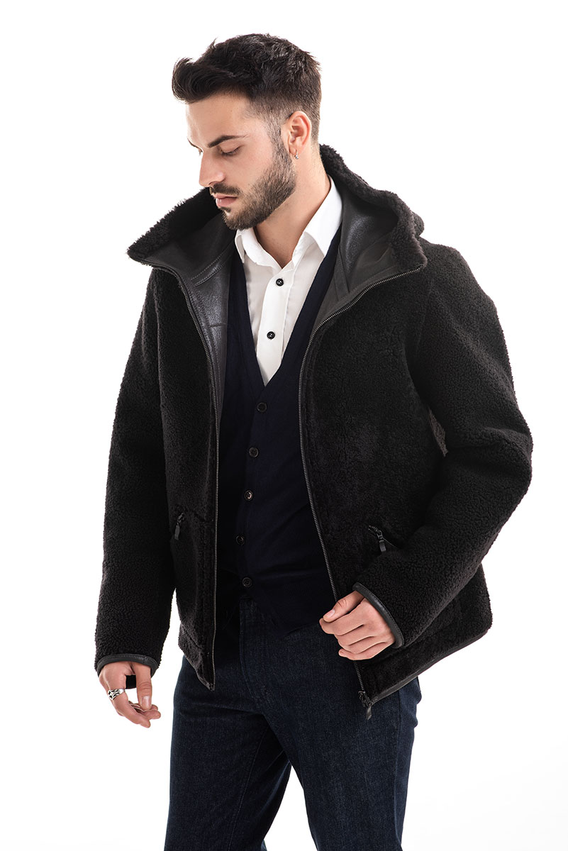 Fur coat 360 black 4