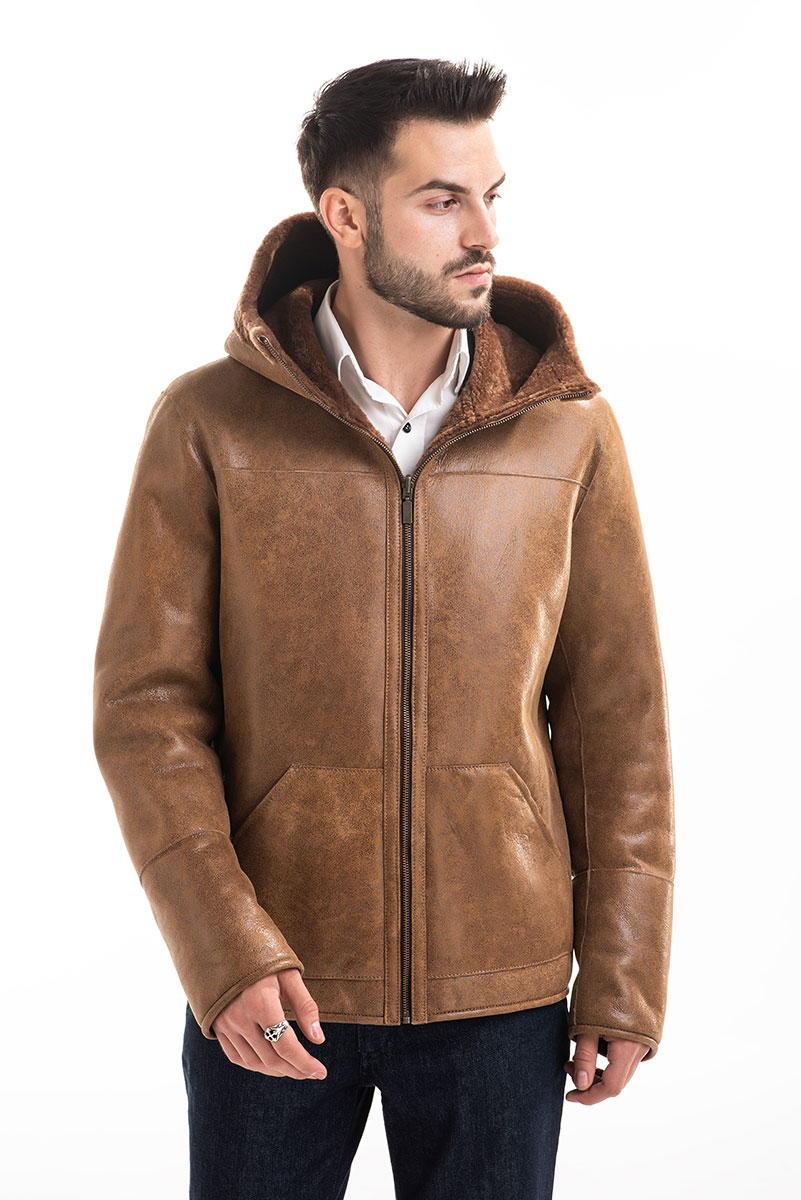 Fur coat 360 cognac 3