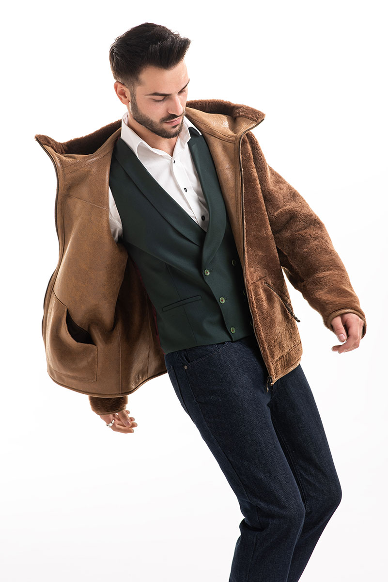 Fur coat 360 cognac 7