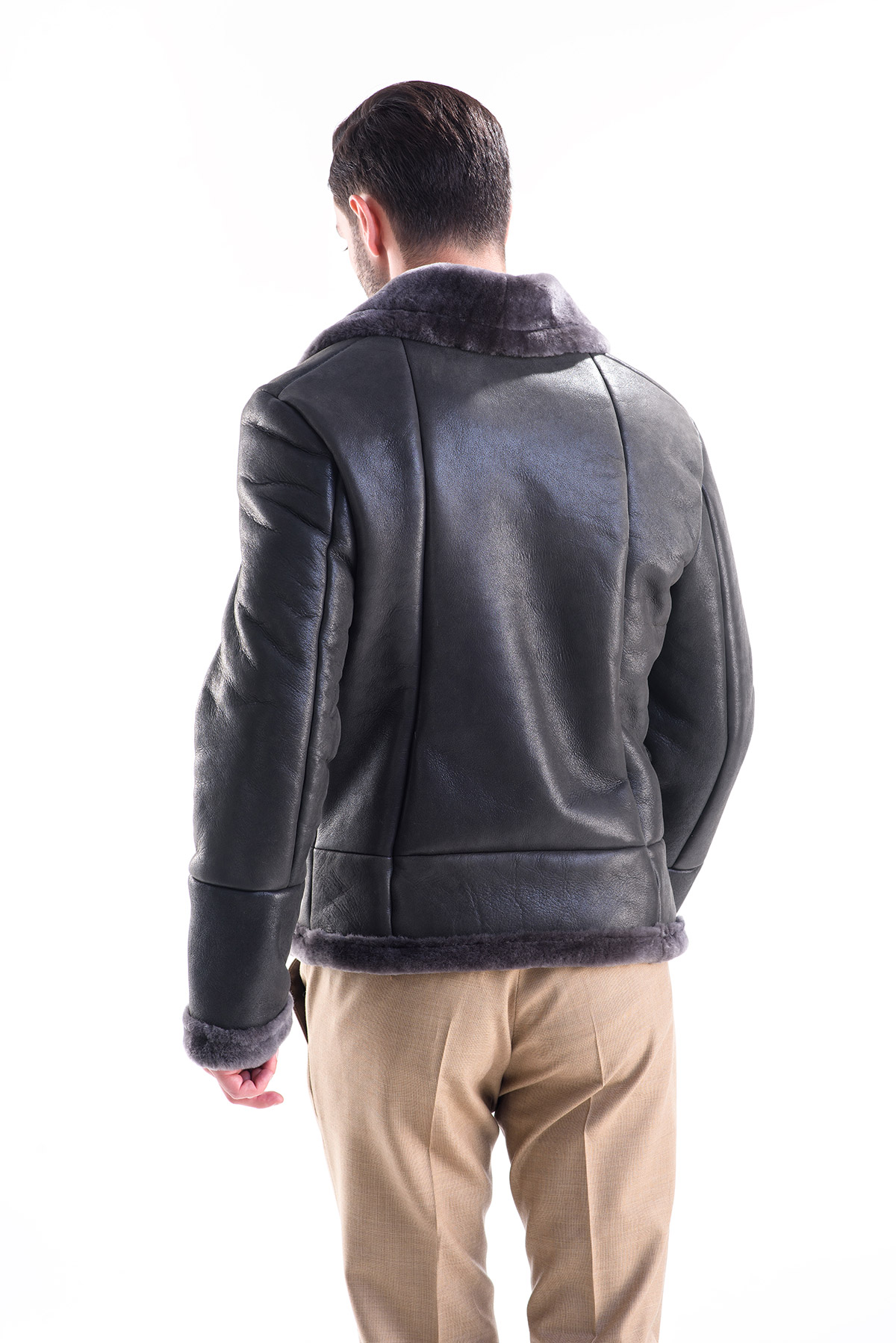 Fur coat for men 343 grey 2 Fur coat for men 343 grey 2