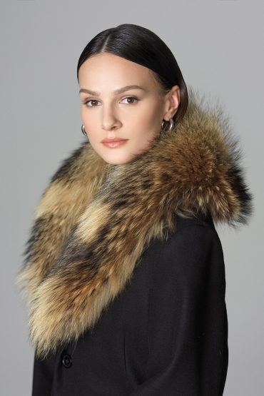 Fur collar 617 brown 2 1