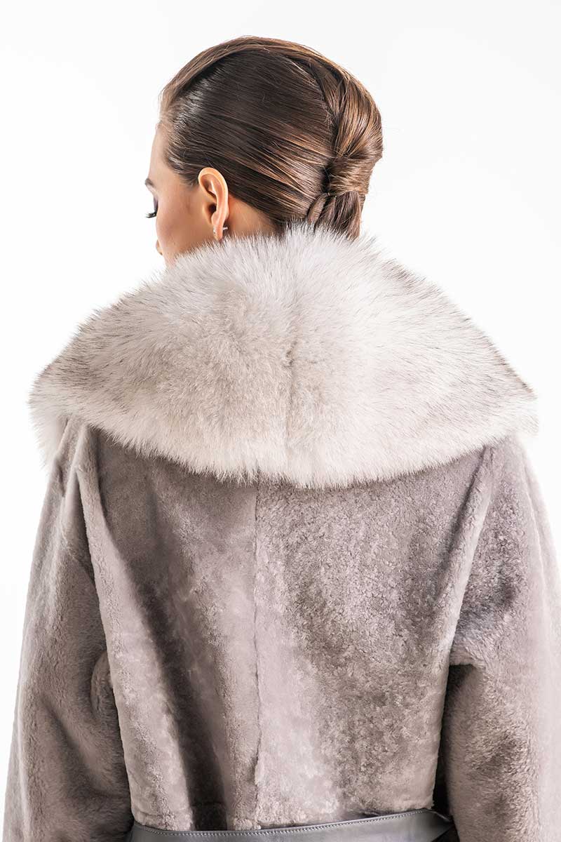 Fur collar 617 silver white 2 Fur collar 617 silver white 2