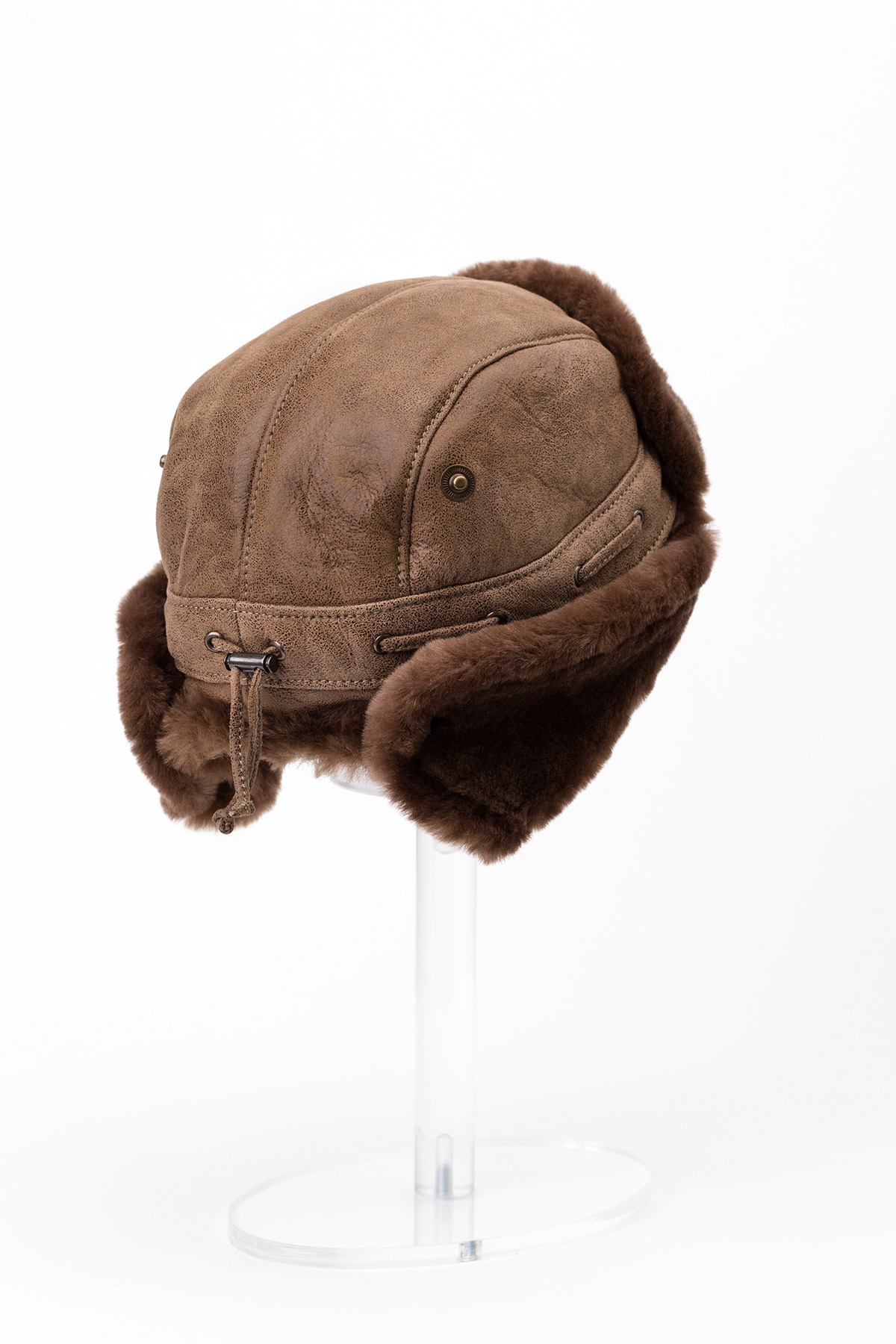 Men's Sheepskin Fur Hat 513 taupe 3