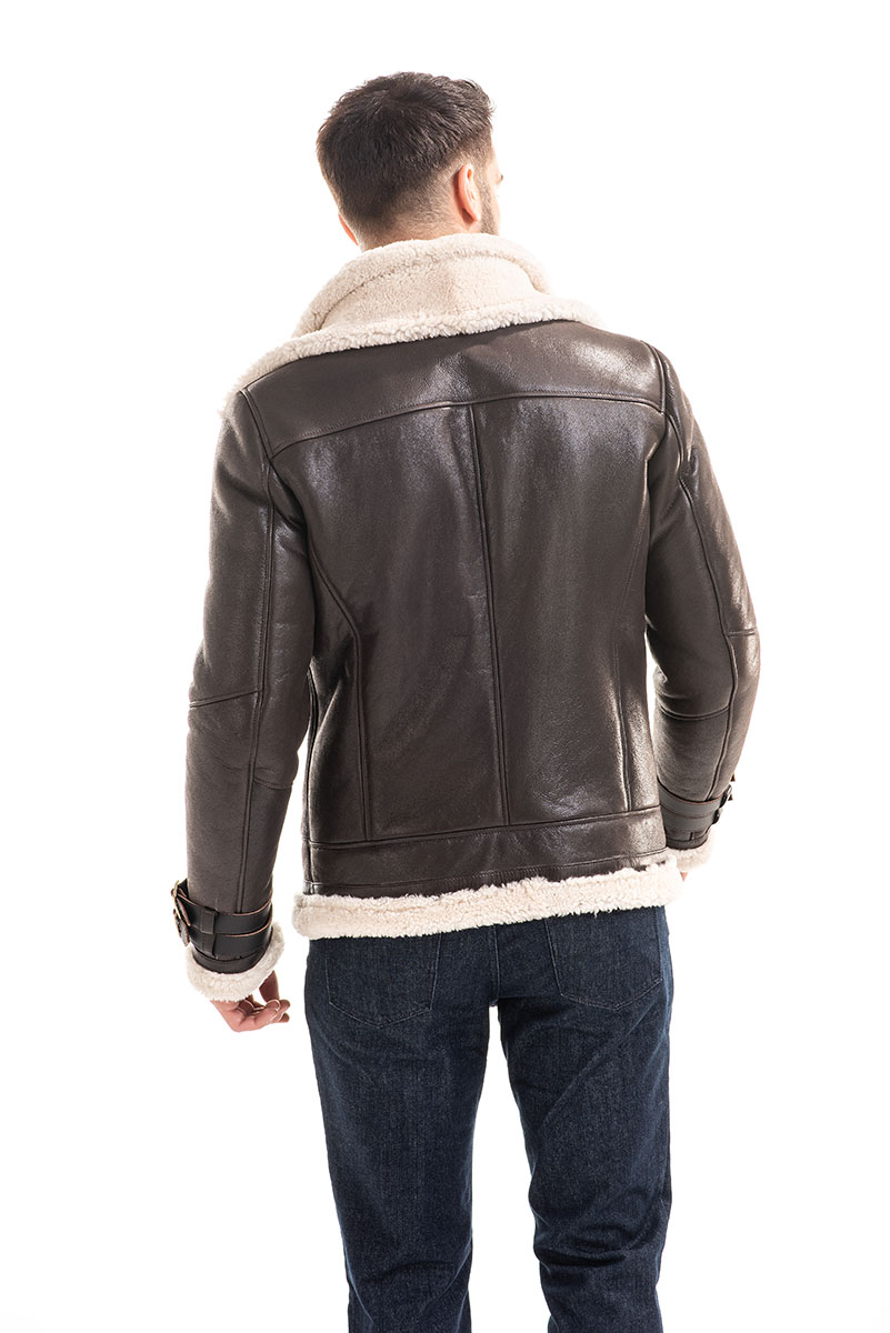 Fur jacket 363 brown 3