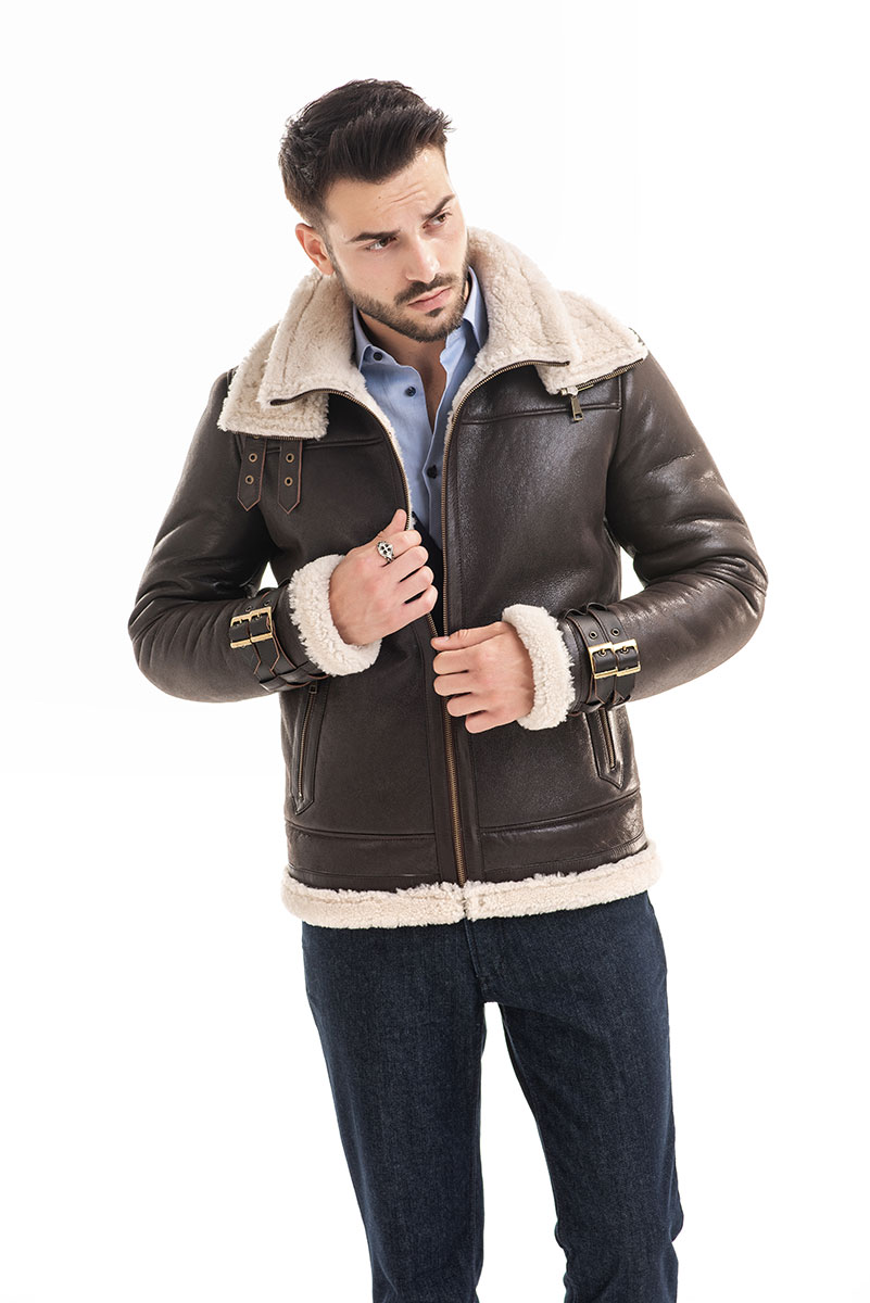 Fur jacket 363 brown 4