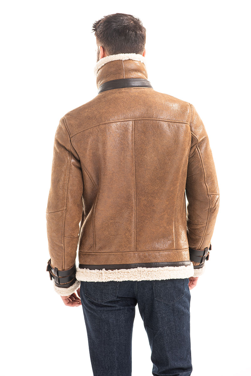 Fur jacket 363 light brown 2