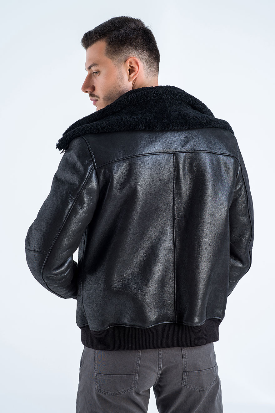 Fur jacket 365 black 3