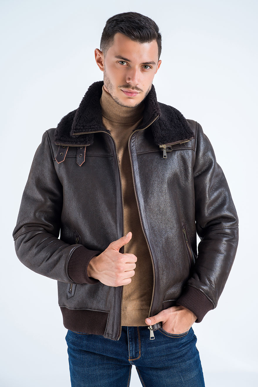 Fur jacket 365 brown 2