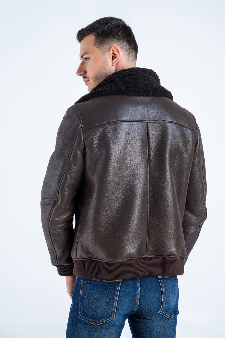 Fur jacket 365 brown 3