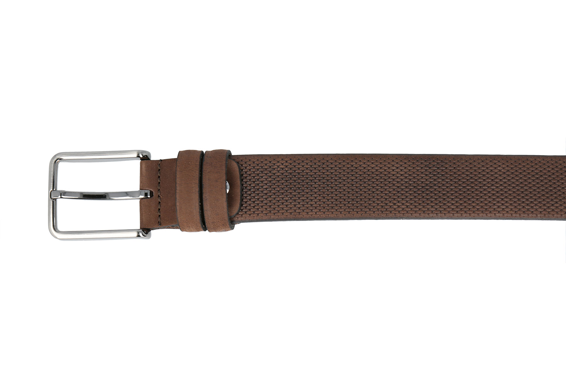 Leather belt C009 brown 3