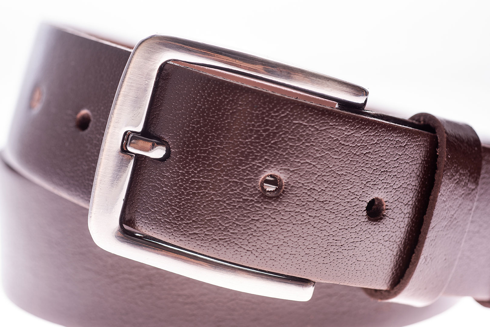 Leather belt C013 brown 7