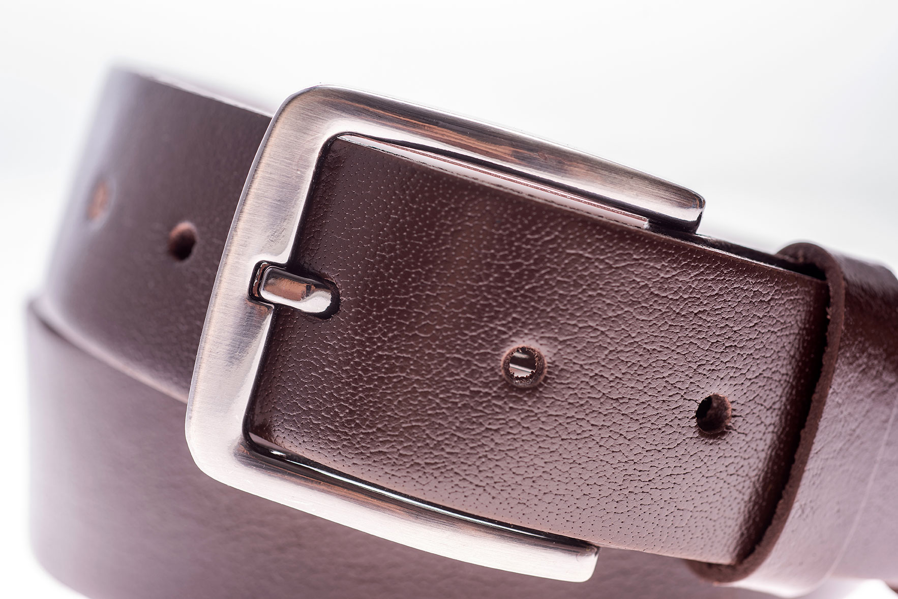 Leather belt C013 brown 8