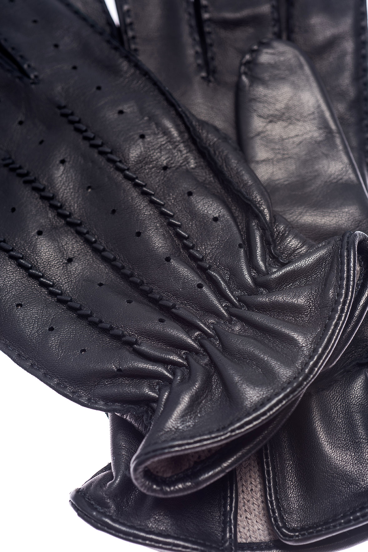 Leather gloves M209 black 3