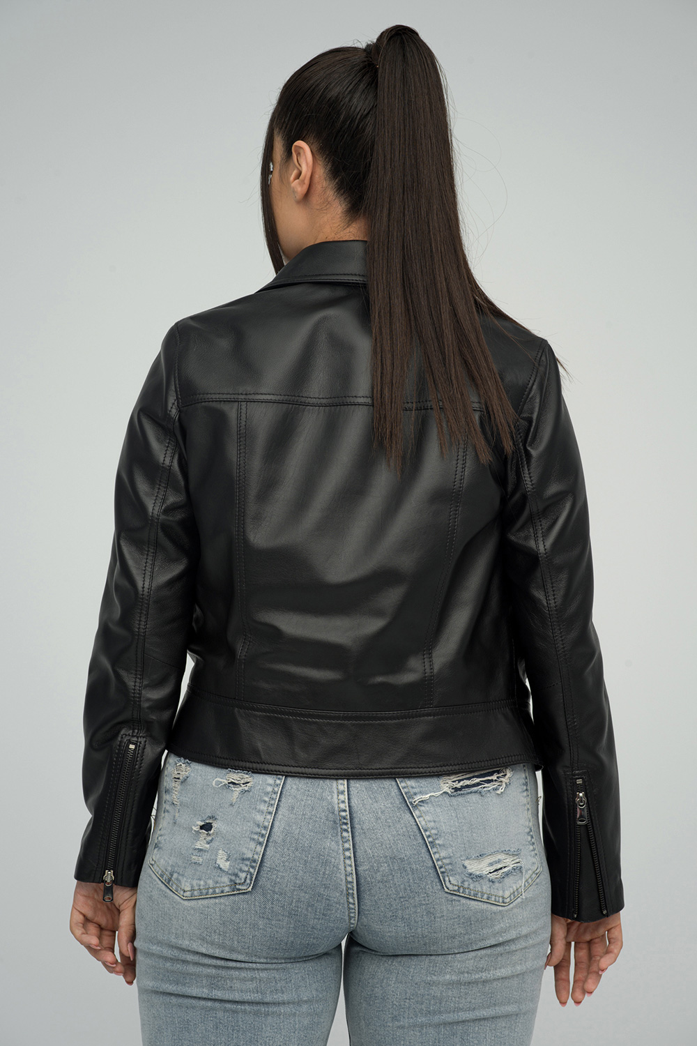 Leather jacket 1033 black 3 Leather jacket 1033 black 3