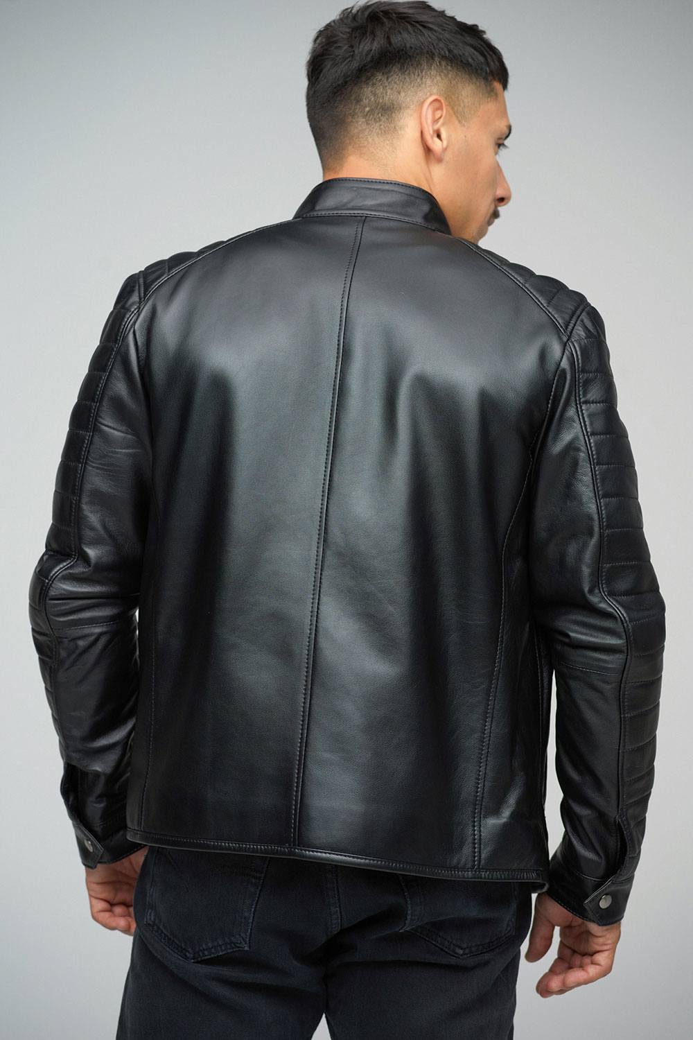 Leather jacket for men 3020 black 3