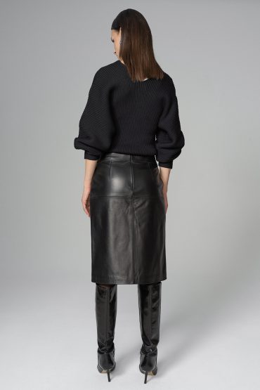 Leather skirt 650 black 4