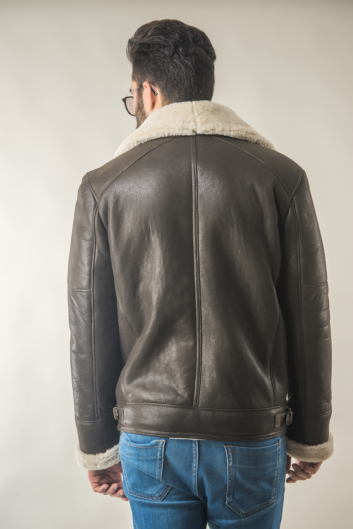 Mens fur coat brown 323 P 3