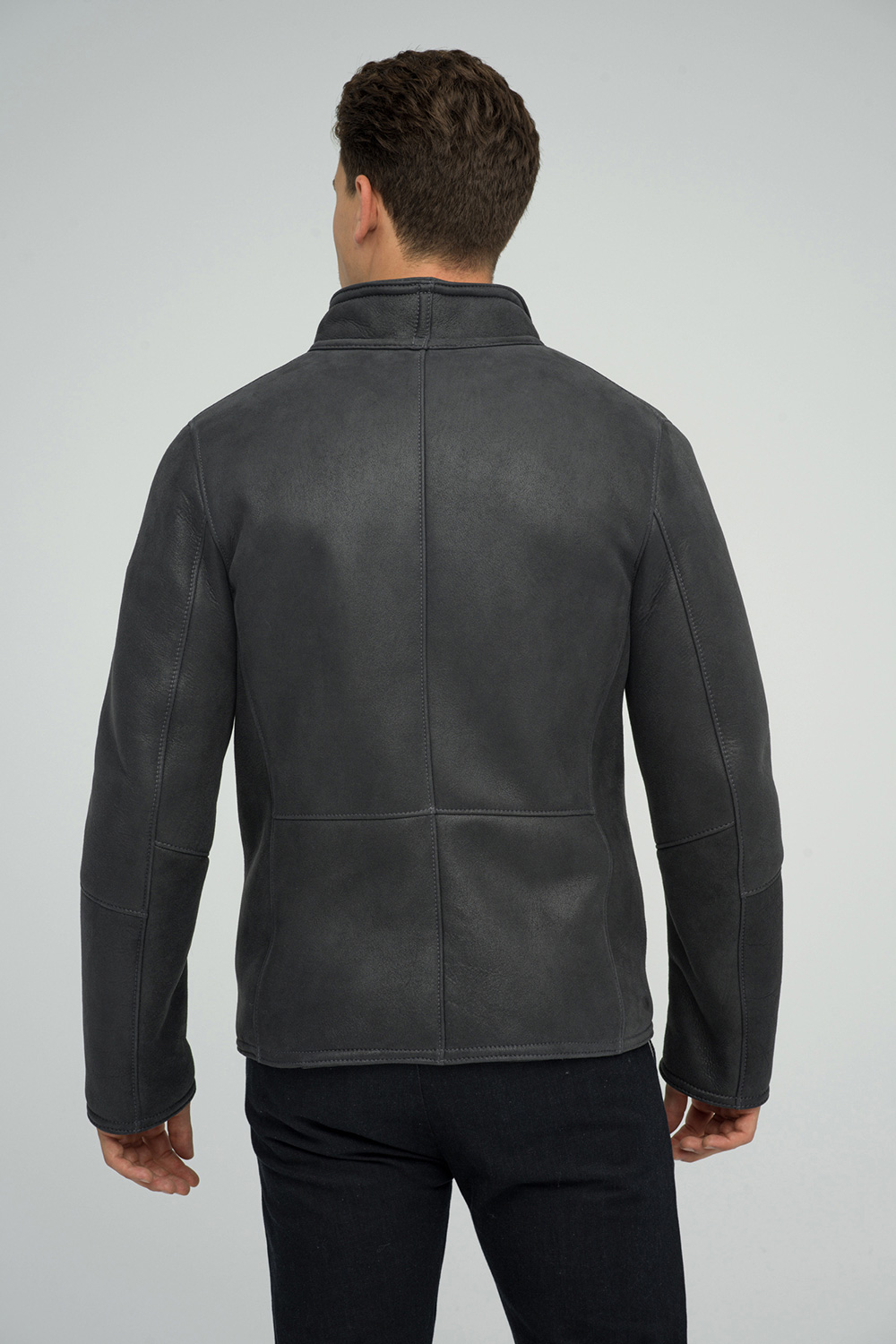 Merino shearling jacket 376 grey 2