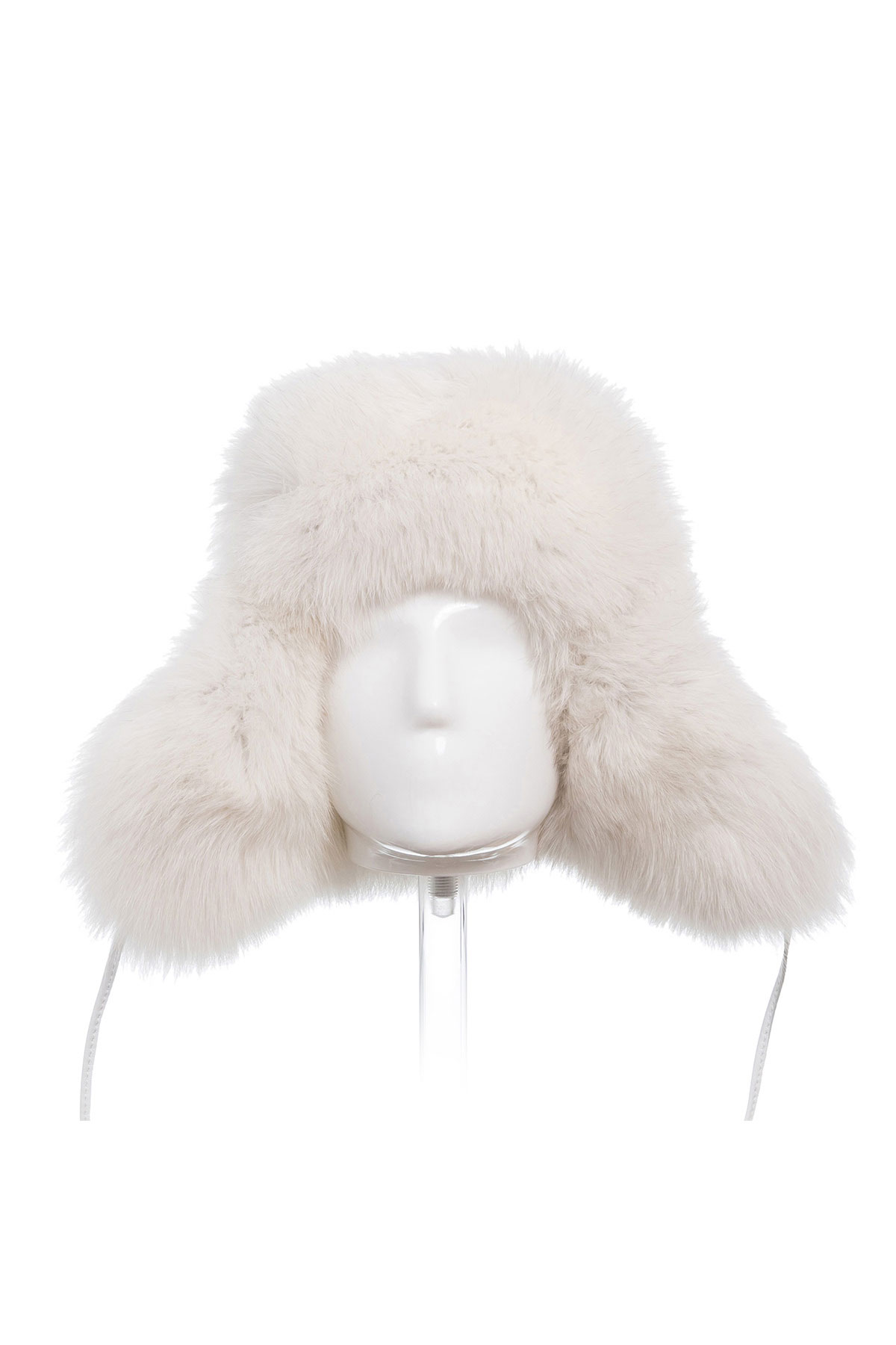 Mink and fox fur hat 536 white 3