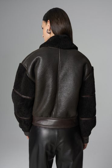Oversized fur jacket 2069 brown 2