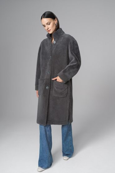 Reversible merino overcoat 2080 grey 1