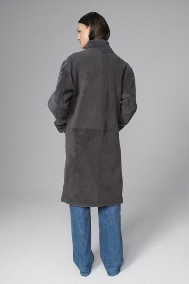 Reversible merino overcoat 2080 grey 2