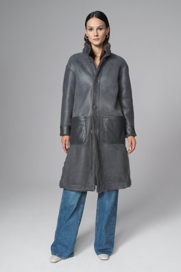 Reversible merino overcoat 2080 grey 4