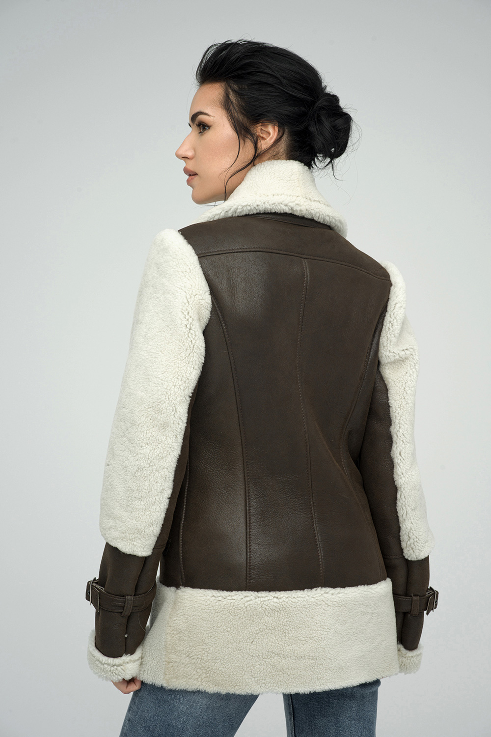 Shearling coat 2044 brown 5 Shearling coat 2044 brown 5