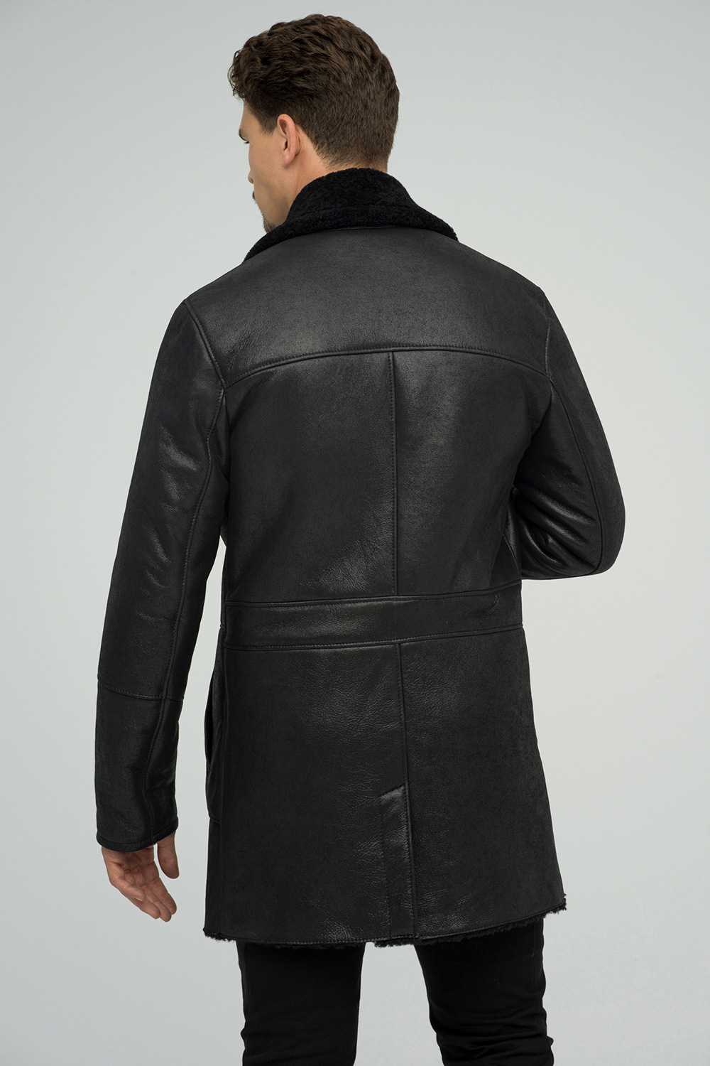 Shearling coat 381 black 2