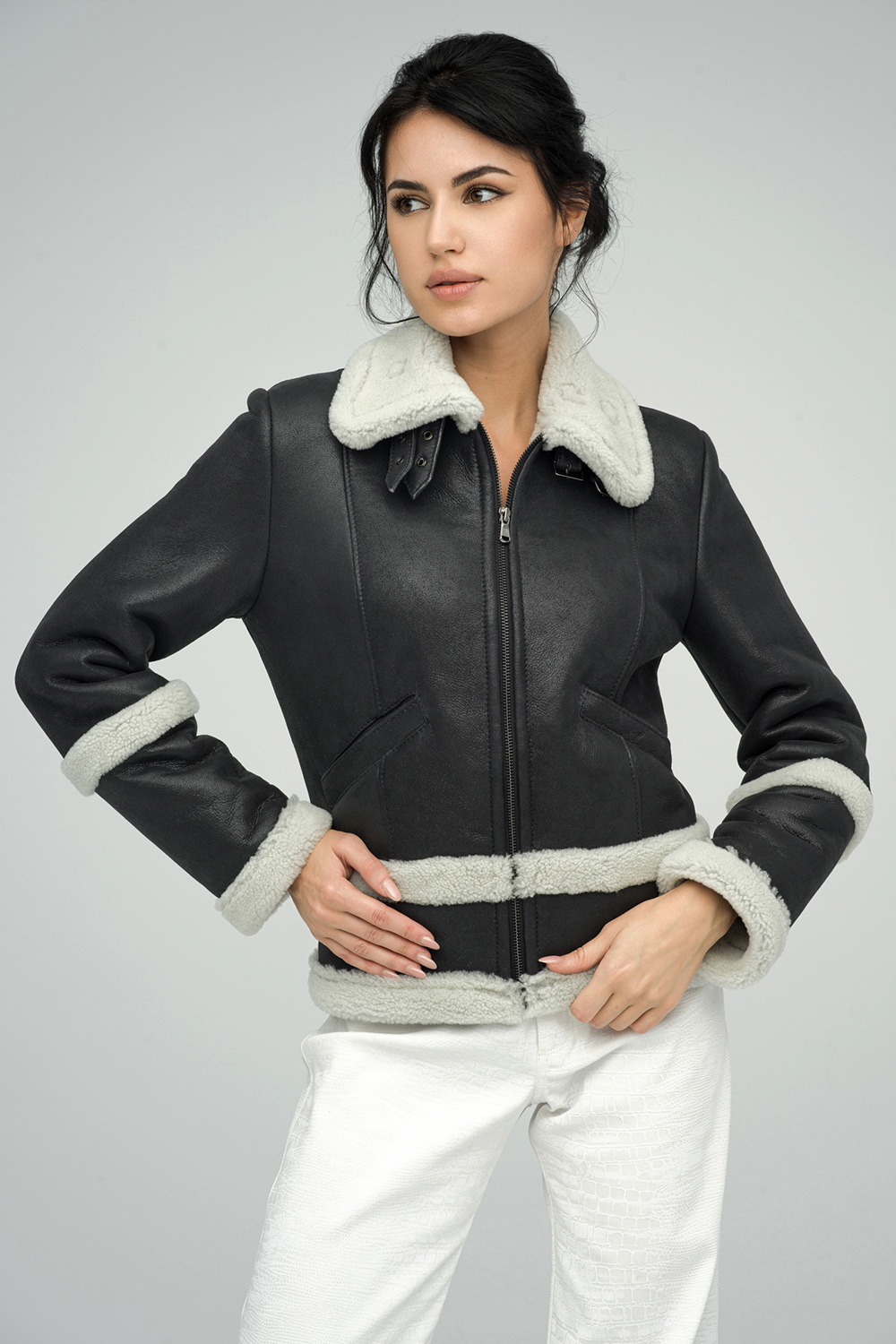 Shearling jacket 2043 grey 2