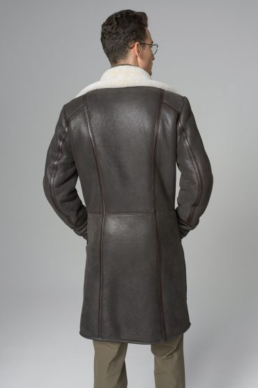 Shearling overcoat 389 brown 2