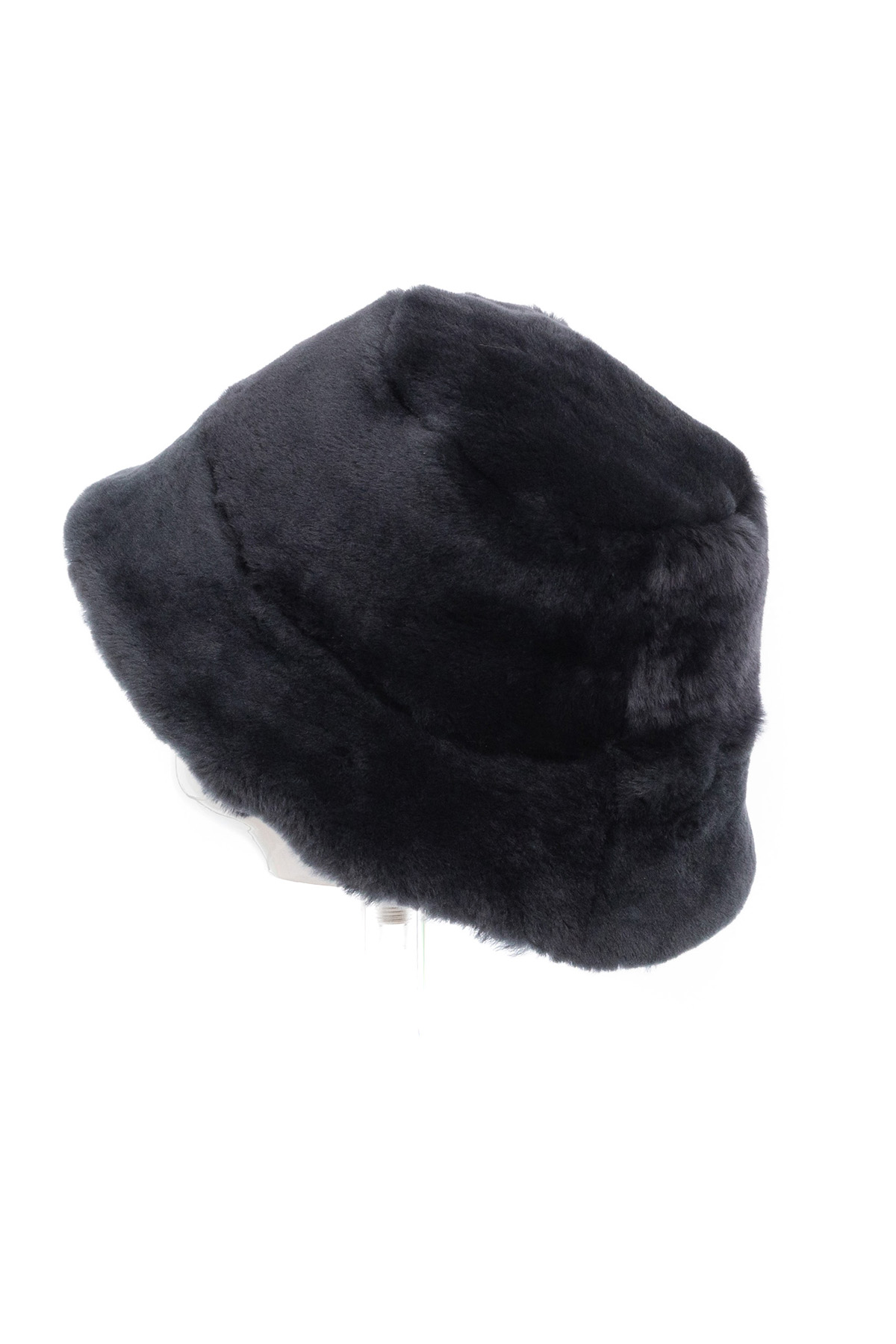 Sheepskin fur hat 543 dark grey 2