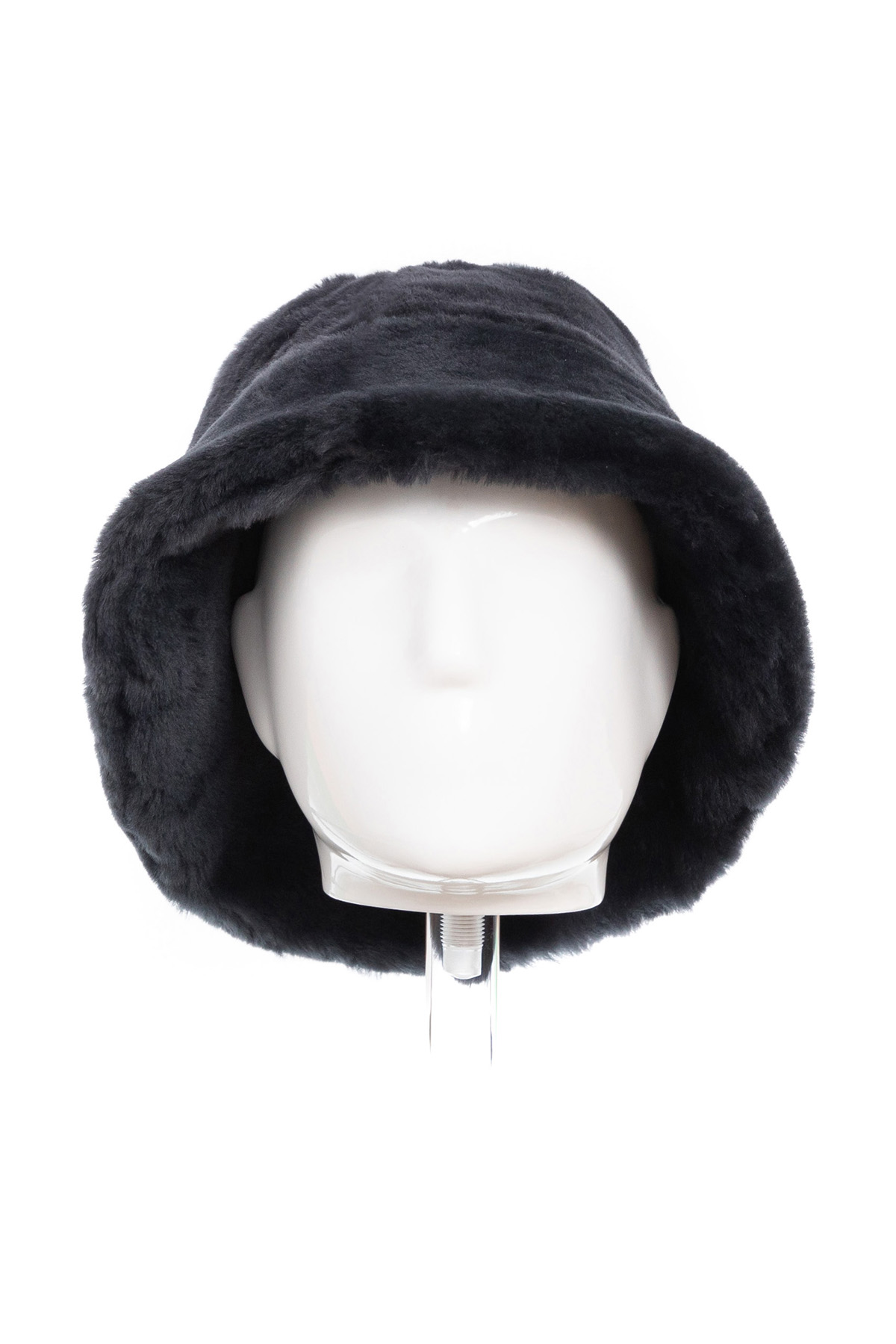 Sheepskin fur hat 543 dark grey 4
