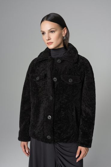 Sheepskin jacket 2060 black 2 Sheepskin jacket 2060 black 2