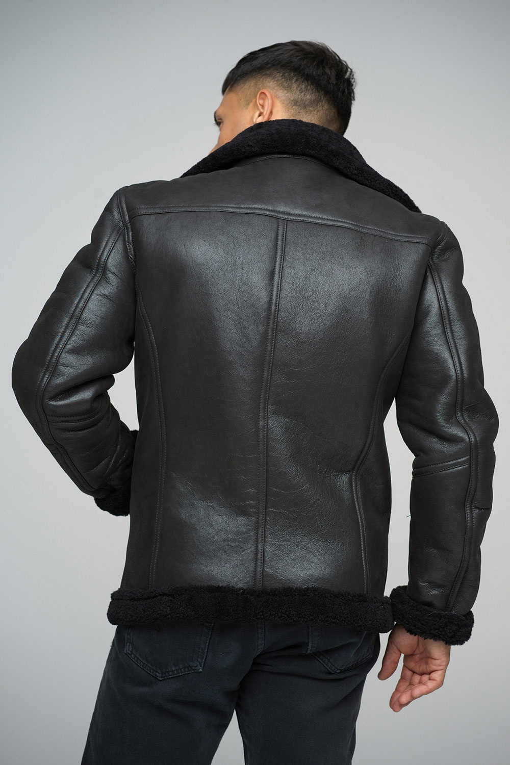 Sheepskin jacket 368 black 2