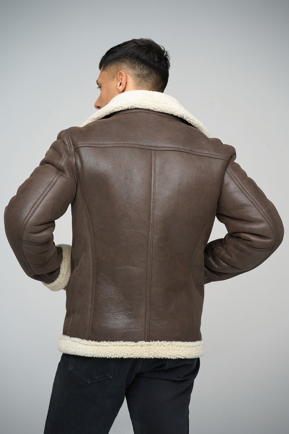 Sheepskin jacket 368 brown 2