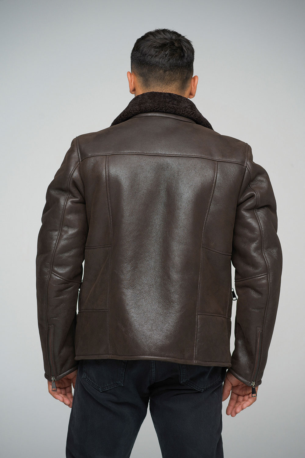 Sheepskin jacket 371 brown 2