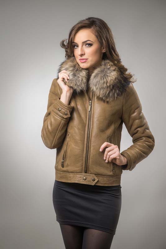 womens fur coat 236 r light brown 3