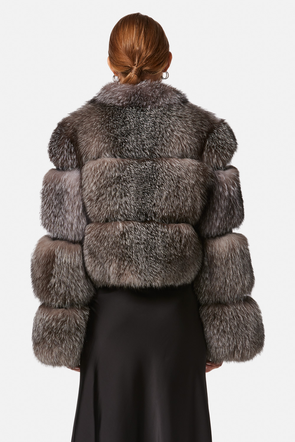 Arctic Fox Fur Jacket 2093 silver 2