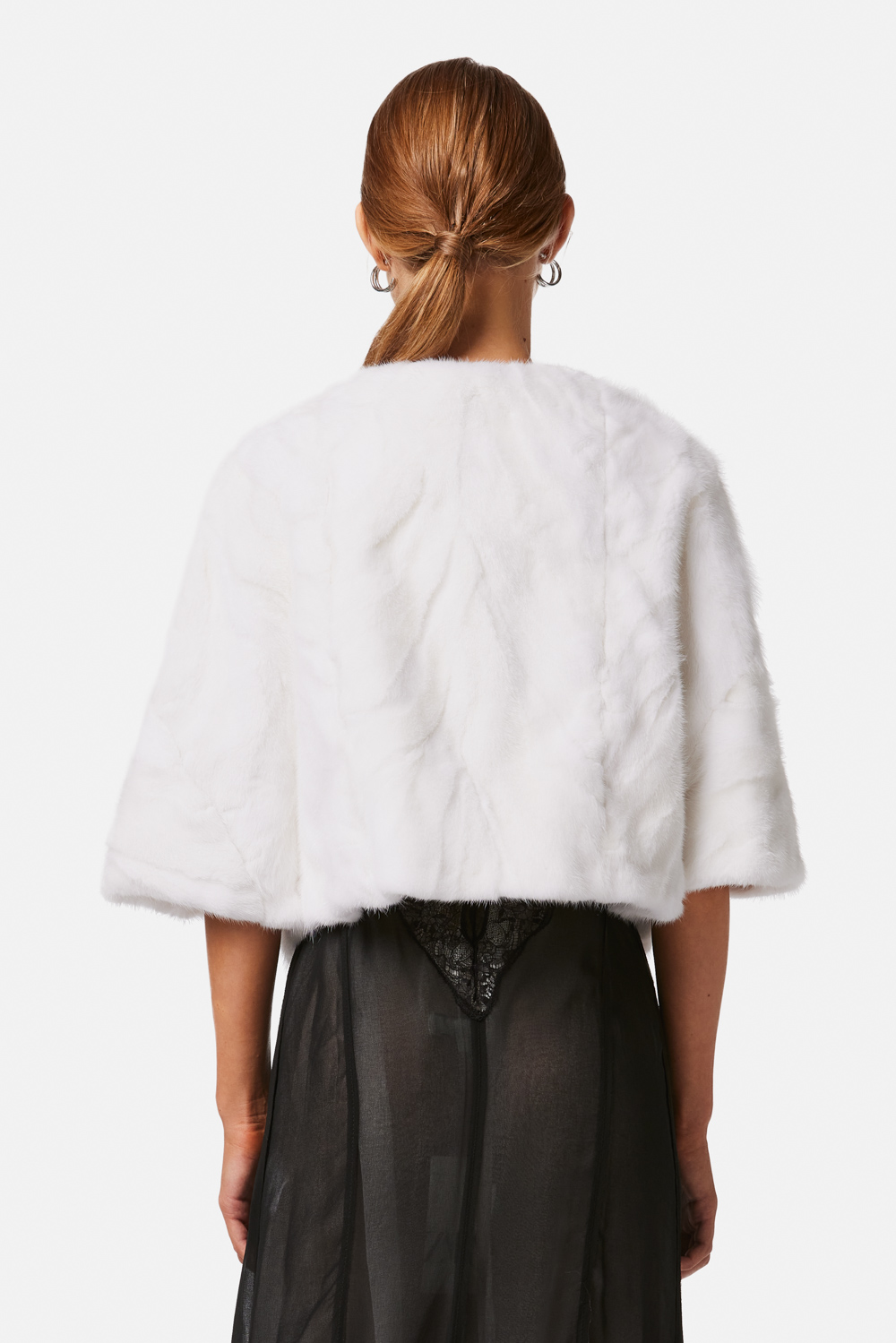 Mink Fur Cape 621 white 2