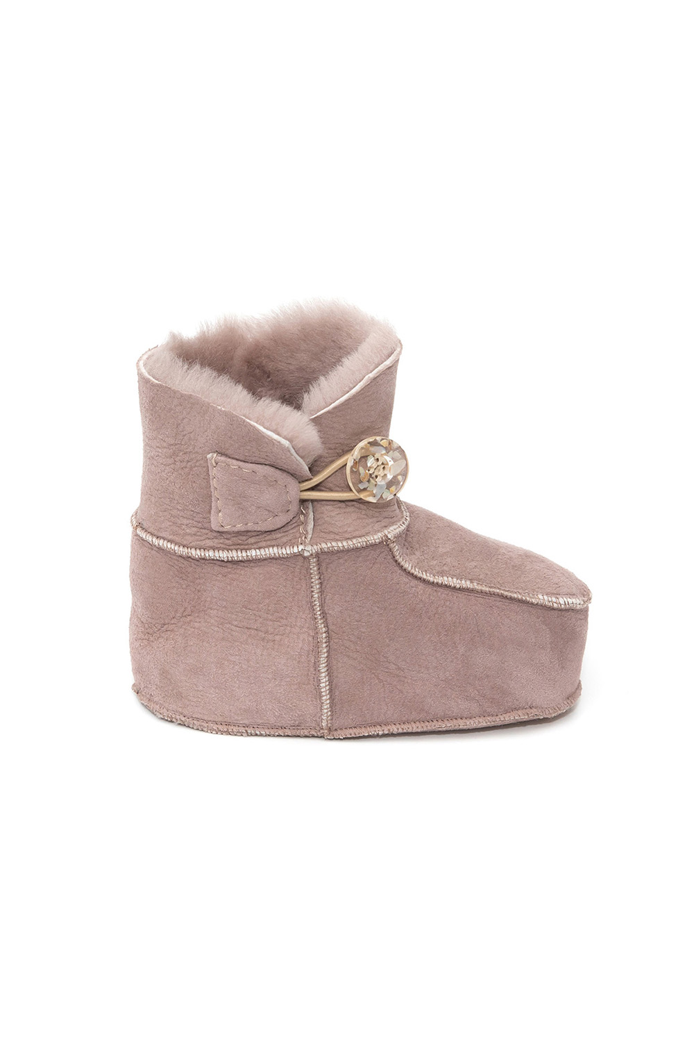 Childrens Fur Booties 911 pink 1