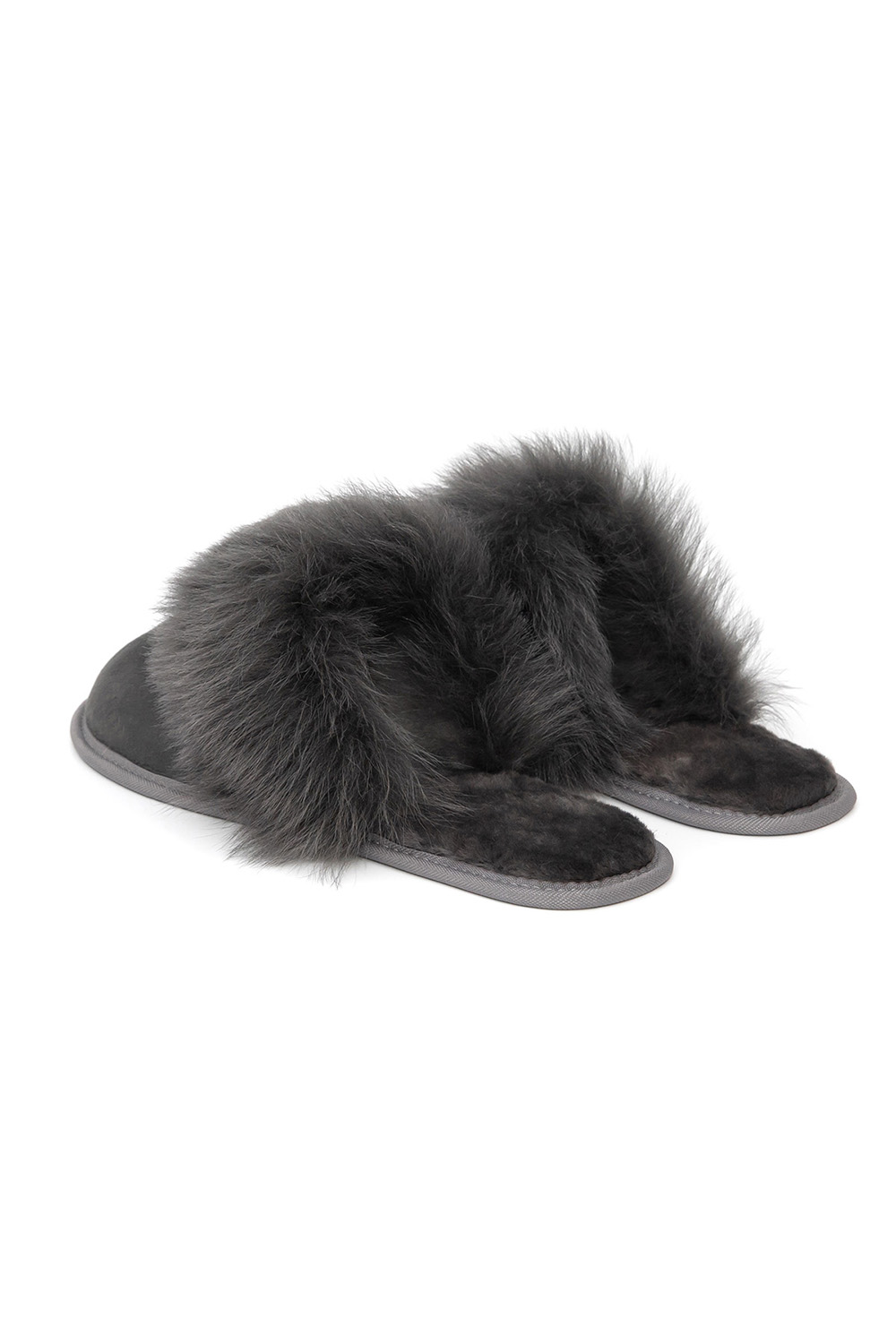 Sheepskin House Slippers 909 grey 2