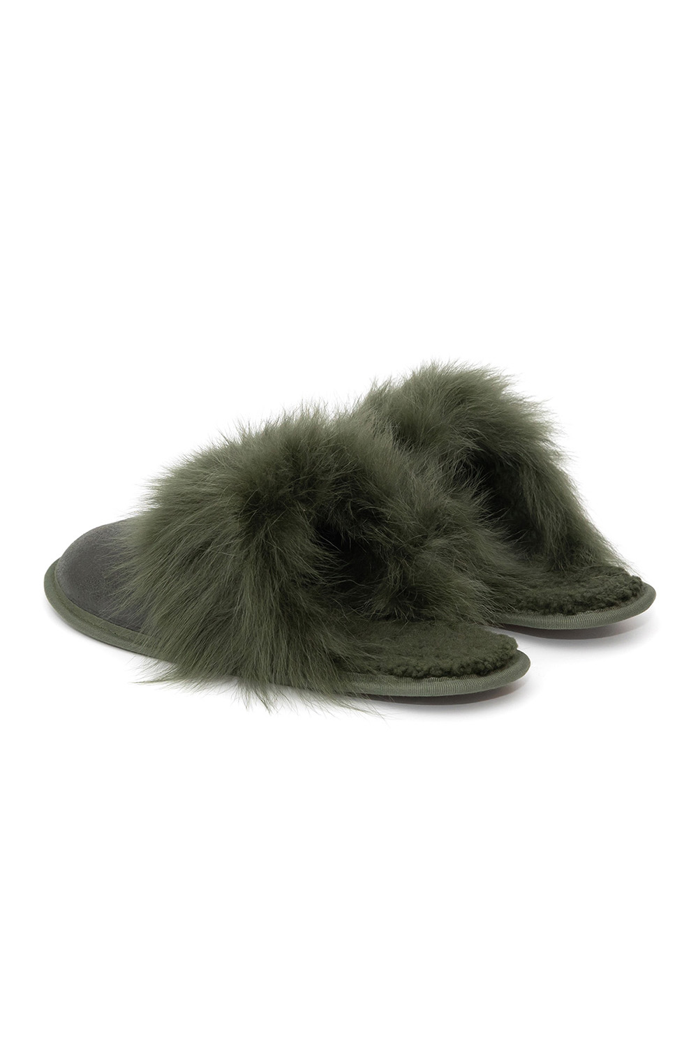 Sheepskin House Slippers 909 olive 3